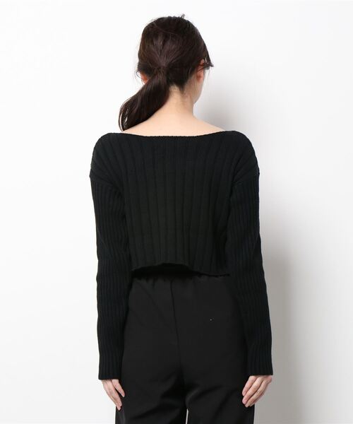 ENVYM(アンビー)の「オフショルワイドリブKNIT(ニット/セーター・レディース・ブルー/ホワイト/ブラック・FREE)」の20枚目の写真