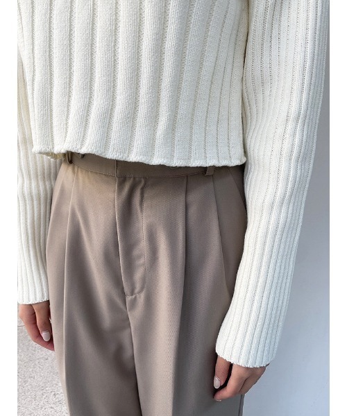 ENVYM(アンビー)の「オフショルワイドリブKNIT(ニット/セーター・レディース・ブルー/ホワイト/ブラック・FREE)」の18枚目の写真