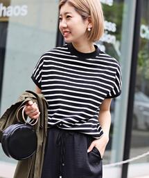 coen | リピT・綿100%USAコットンハイネックTシャツ#(Tシャツ/カットソー)