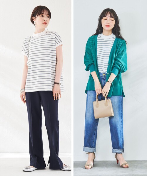 coen(コーエン)の「リピT・綿100%USAコットンハイネックTシャツ#(Tシャツ/カットソー・レディース・ホワイト/ライトグレー/モカ/ベージュ/その他1/ダークグレー/ブラック/ケリー/その他2/ライトブルー/シャーベット/ナチュラル/その他3/その他4/オレンジ・L/M)」の19枚目の写真