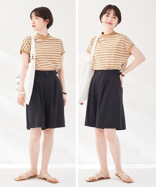 coen(コーエン)の「リピT・綿100%USAコットンハイネックTシャツ#(Tシャツ/カットソー・レディース・ホワイト/ライトグレー/モカ/ベージュ/その他1/ダークグレー/ブラック/ケリー/その他2/ライトブルー/シャーベット/ナチュラル/その他3/その他4/オレンジ・L/M)」の22枚目の写真