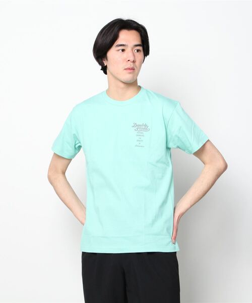 DOUBLE STEAL(ダブルスティール)の「Street Girl 半袖Tシャツ(Tシャツ/カットソー・メンズ・ホワイト/ミント/ライトベージュ/ブラック・LARGE/MEDIUM/X-LARGE)」の1枚目の写真