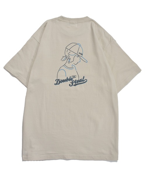 DOUBLE STEAL(ダブルスティール)の「Street Girl 半袖Tシャツ(Tシャツ/カットソー・メンズ・ホワイト/ミント/ライトベージュ/ブラック・LARGE/MEDIUM/X-LARGE)」の9枚目の写真