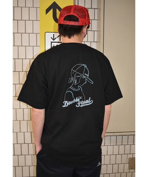 DOUBLE STEAL(ダブルスティール)の「Street Girl 半袖Tシャツ(Tシャツ/カットソー・メンズ・ホワイト/ミント/ライトベージュ/ブラック・LARGE/MEDIUM/X-LARGE)」の11枚目の写真