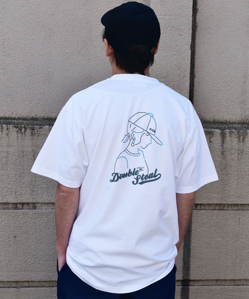 DOUBLE STEAL(ダブルスティール)の「Street Girl 半袖Tシャツ(Tシャツ/カットソー・メンズ・ホワイト/ミント/ライトベージュ/ブラック・LARGE/MEDIUM/X-LARGE)」の21枚目の写真