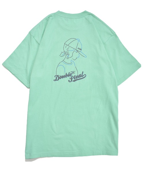 DOUBLE STEAL(ダブルスティール)の「Street Girl 半袖Tシャツ(Tシャツ/カットソー・メンズ・ホワイト/ミント/ライトベージュ/ブラック・LARGE/MEDIUM/X-LARGE)」の14枚目の写真