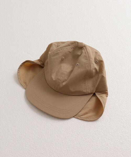GLOSTER（グロスター）の「【GLOSTER/グロスター】NYLON SUN SHADE CAP ナイロンサンシェイドキャップ（キャップ・メンズ・ブラック/ベージュ/グリーン・FREE）」の3枚目の写真