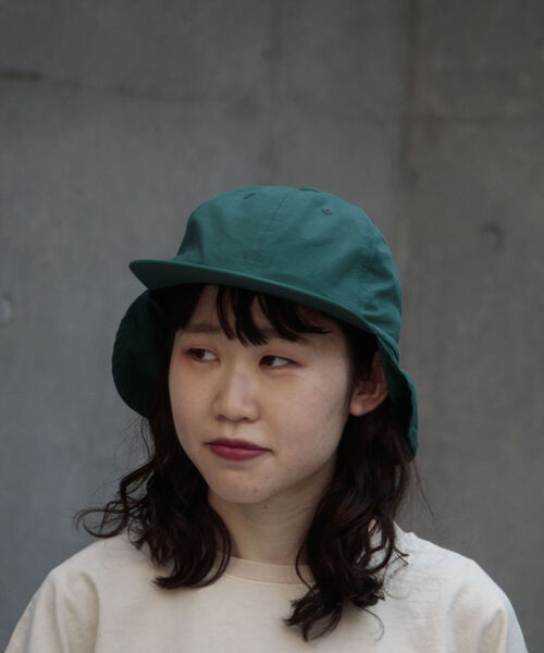 GLOSTER（グロスター）の「【GLOSTER/グロスター】NYLON SUN SHADE CAP ナイロンサンシェイドキャップ（キャップ・メンズ・ブラック/ベージュ/グリーン・FREE）」の5枚目の写真