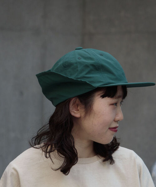 GLOSTER（グロスター）の「【GLOSTER/グロスター】NYLON SUN SHADE CAP ナイロンサンシェイドキャップ（キャップ・メンズ・ブラック/ベージュ/グリーン・FREE）」の6枚目の写真