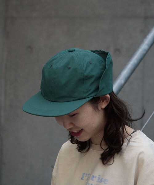GLOSTER（グロスター）の「【GLOSTER/グロスター】NYLON SUN SHADE CAP ナイロンサンシェイドキャップ（キャップ・メンズ・ブラック/ベージュ/グリーン・FREE）」の8枚目の写真
