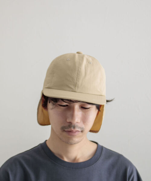 GLOSTER（グロスター）の「【GLOSTER/グロスター】NYLON SUN SHADE CAP ナイロンサンシェイドキャップ（キャップ・メンズ・ブラック/ベージュ/グリーン・FREE）」の17枚目の写真