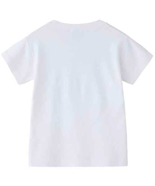 X-girl（エックスガール）の「TO THE FRONT S/S BABY TEE/ラメ　チビT/ロゴTシャツ（Tシャツ/カットソー・レディース・ブラック/ホワイト/パープル・M/S）」の8枚目の写真