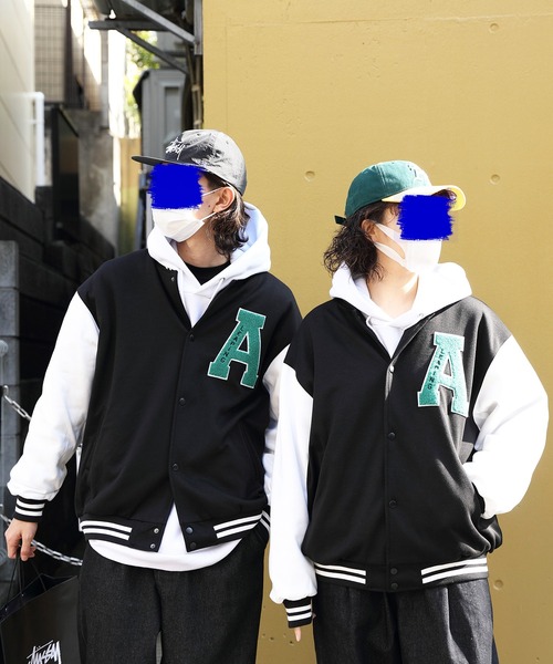 ８(eight)（エイト）の「サガラ刺繍スタジャン（スタジャン・メンズ・ブラック/グリーン/ブルー系その他・MEDIUM/LARGE）」の14枚目の写真