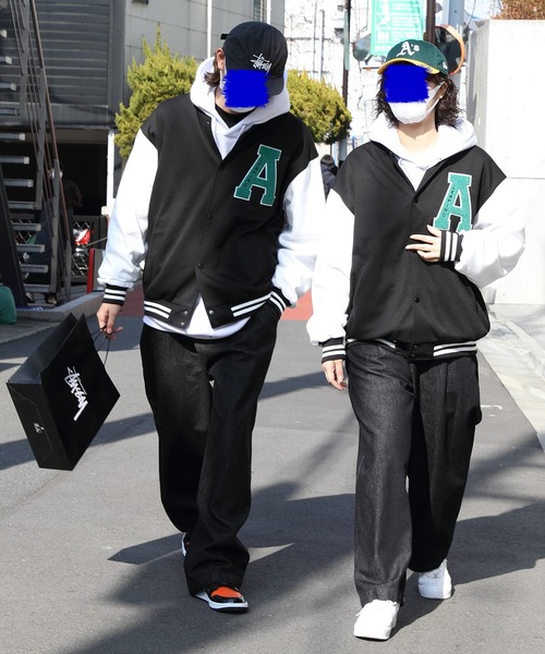 ８(eight)（エイト）の「サガラ刺繍スタジャン（スタジャン・メンズ・ブラック/グリーン/ブルー系その他・MEDIUM/LARGE）」の19枚目の写真