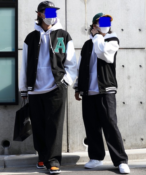 ８(eight)（エイト）の「サガラ刺繍スタジャン（スタジャン・メンズ・ブラック/グリーン/ブルー系その他・MEDIUM/LARGE）」の15枚目の写真