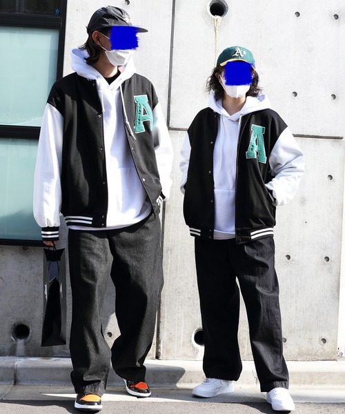 ８(eight)（エイト）の「サガラ刺繍スタジャン（スタジャン・メンズ・ブラック/グリーン/ブルー系その他・MEDIUM/LARGE）」の10枚目の写真