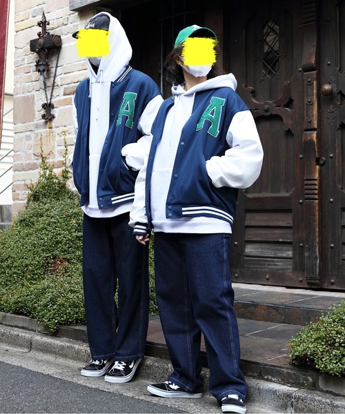 ８(eight)（エイト）の「サガラ刺繍スタジャン（スタジャン・メンズ・ブラック/グリーン/ブルー系その他・MEDIUM/LARGE）」の7枚目の写真