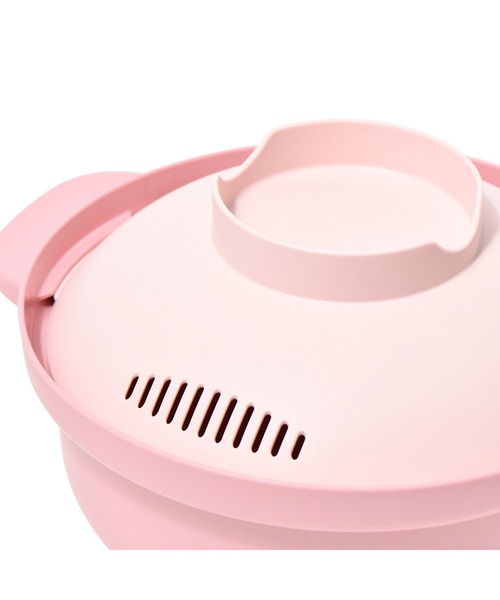 Francfranc（フランフラン）の「らくチン レンジ調理鍋 ピンク（鍋/フライパン・レディース・ピンク・FREE）」の3枚目の写真