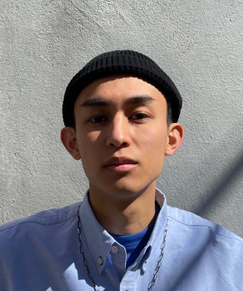 CIAOPANIC（チャオパニック）の「コットン100％の丈夫なコシ！ビーニーキャップ（キャップ・メンズ・ブラック/ブラウン/ブルー/アイボリー・FREE）」の3枚目の写真