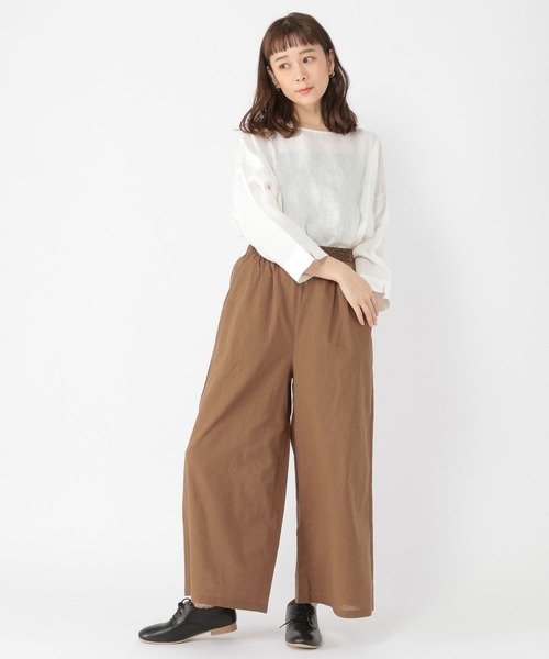 studio CLIP(スタディオクリップ)の「【はなさんコラボ】幾何学柄刺繍パンツ(その他パンツ・レディース・スモーク/ブラウン/グリーン・FREE/TF/PF)」の18枚目の写真