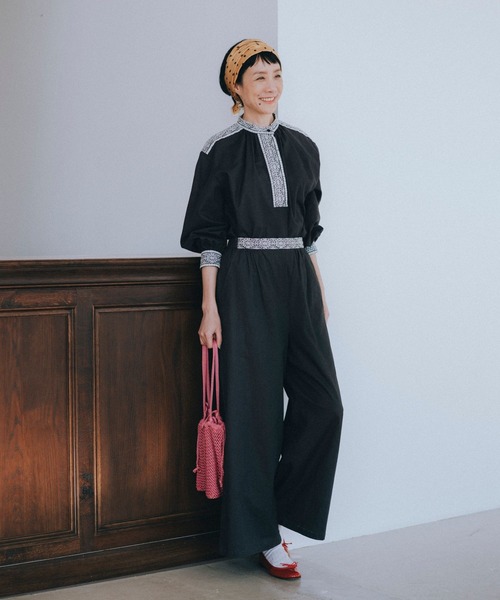 studio CLIP(スタディオクリップ)の「【はなさんコラボ】幾何学柄刺繍パンツ(その他パンツ・レディース・スモーク/ブラウン/グリーン・FREE/TF/PF)」の9枚目の写真