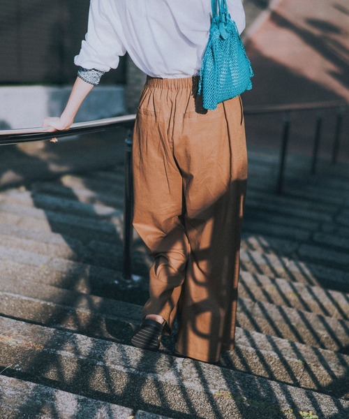 studio CLIP(スタディオクリップ)の「【はなさんコラボ】幾何学柄刺繍パンツ(その他パンツ・レディース・スモーク/ブラウン/グリーン・FREE/TF/PF)」の11枚目の写真