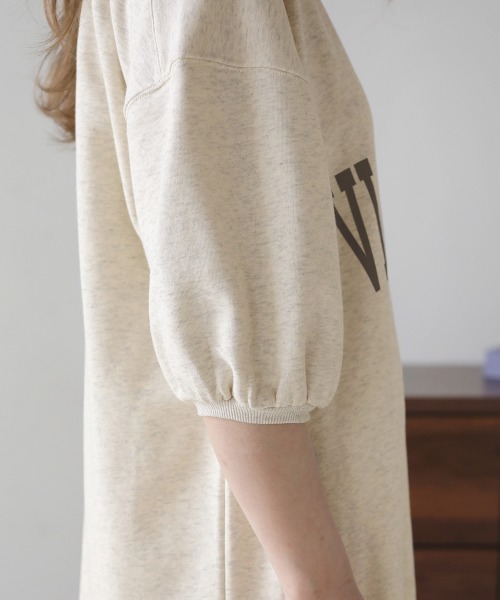 Bab（バブ）の「【低身長向け・高身長向けサイズあり】袖ボリューム前後２WAYマーメイドスウェットワンピース（ワンピース・レディース・杢グレー/グレー/ライトグリーン/チャコールグレー・TL/M/S）」の8枚目の写真