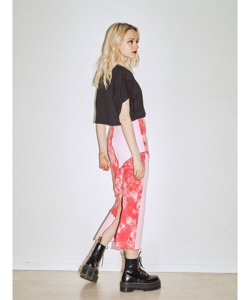 jouetie(ジュエティ)の「メローテレコスカート【セットアップ対応】(スカート・レディース・ブラック/レッド/グリーン/ボルドー・MEDIUM)」の15枚目の写真