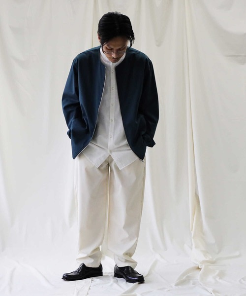 BACK NUMBER（バックナンバー）の「【接触冷感】【BACK NUMBER】「COOL」レギュラーイージーパンツ（その他パンツ・メンズ・オフホワイト/グリーン・XL/L/M/S）」の12枚目の写真