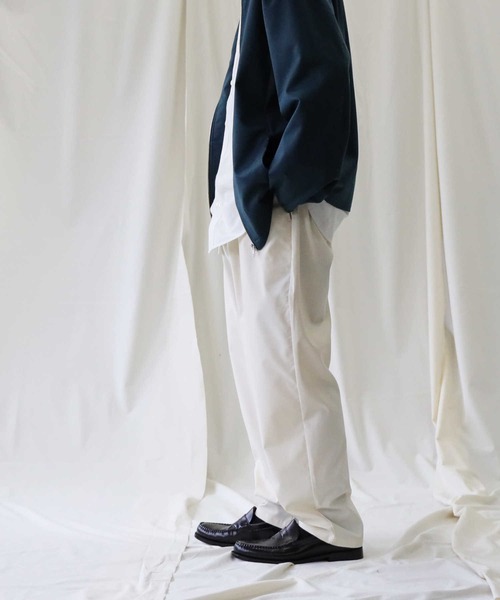 BACK NUMBER（バックナンバー）の「【接触冷感】【BACK NUMBER】「COOL」レギュラーイージーパンツ（その他パンツ・メンズ・オフホワイト/グリーン・XL/L/M/S）」の13枚目の写真