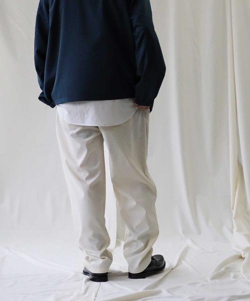 BACK NUMBER（バックナンバー）の「【接触冷感】【BACK NUMBER】「COOL」レギュラーイージーパンツ（その他パンツ・メンズ・オフホワイト/グリーン・XL/L/M/S）」の14枚目の写真