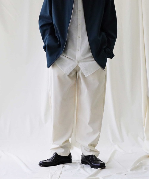 BACK NUMBER（バックナンバー）の「【接触冷感】【BACK NUMBER】「COOL」レギュラーイージーパンツ（その他パンツ・メンズ・オフホワイト/グリーン・XL/L/M/S）」の20枚目の写真