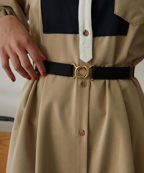 179/WG（イチナナキュウダブルジー）の「ゴムベルト（ベルト・レディース・ブラック/その他3/その他1/その他4/その他2/その他5/その他6/その他7/その他8・FREE）」の2枚目の写真