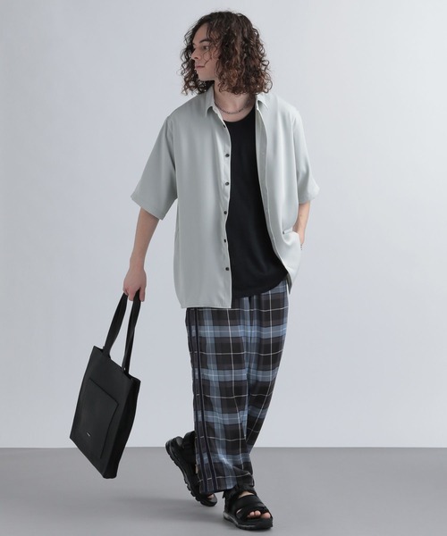 HARE(ハレ)の「チェックラインイージーパンツ(HARE)(その他パンツ・メンズ・ブラック/オフホワイト・FREE)」の7枚目の写真