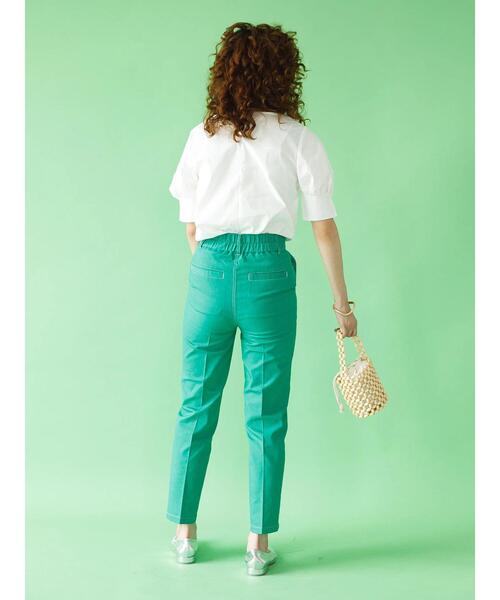 koe（コエ）の「TCストレッチ 袖ボリュームブラウス*（シャツ/ブラウス・レディース・オレンジ/オフホワイト/ブルー/キャメル・M）」の15枚目の写真