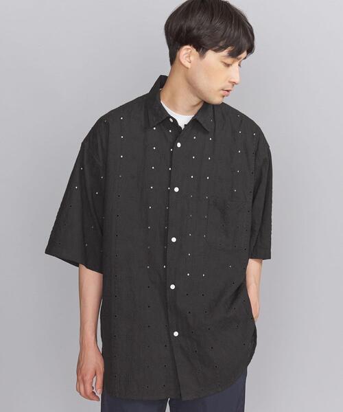 niche.(ニッチ)の「【別注】 <Niche. (ニッチ) > F/LACE OV SHIRT/シャツ(シャツ/ブラウス・メンズ・ブラック/オリーブ・M/L)」の2枚目の写真