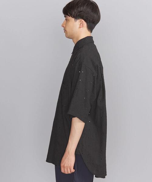 niche.(ニッチ)の「【別注】 <Niche. (ニッチ) > F/LACE OV SHIRT/シャツ(シャツ/ブラウス・メンズ・ブラック/オリーブ・M/L)」の4枚目の写真