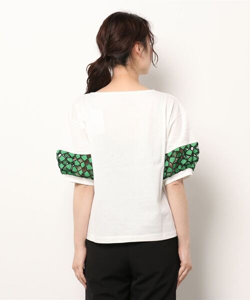 malla（マーラ）の「malla マーラ ケミカルレースTee（Tシャツ/カットソー・レディース・ブラック/ホワイト/パープル・FREE）」の12枚目の写真