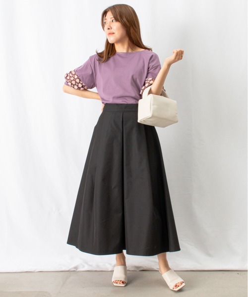 malla（マーラ）の「malla マーラ ケミカルレースTee（Tシャツ/カットソー・レディース・ブラック/ホワイト/パープル・FREE）」の15枚目の写真