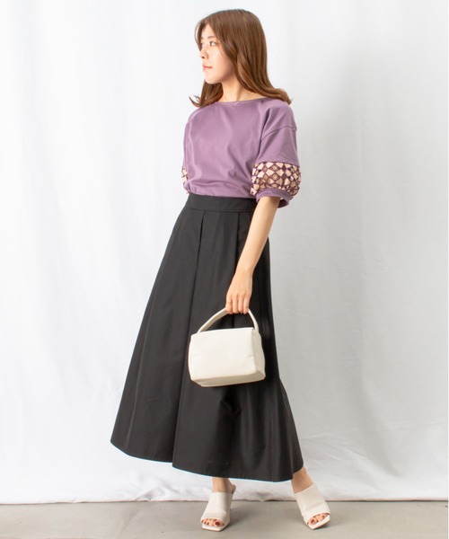 malla（マーラ）の「malla マーラ ケミカルレースTee（Tシャツ/カットソー・レディース・ブラック/ホワイト/パープル・FREE）」の14枚目の写真