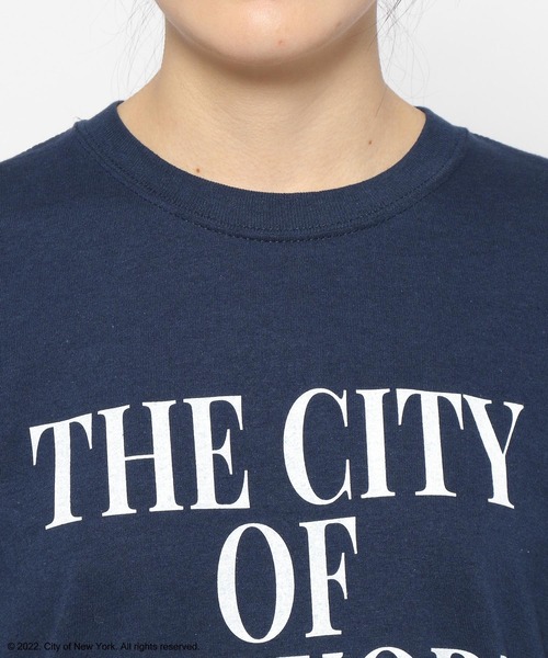 yuw（ユウ）の「ＮＹＣ　ＳＳ　Ｔｅｅ　278644（Tシャツ/カットソー・レディース・ホワイト/ネイビー/ピンク・FREE）」の13枚目の写真