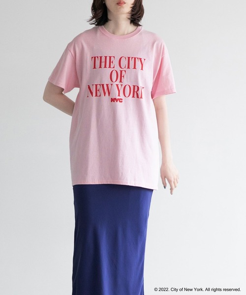 yuw（ユウ）の「ＮＹＣ　ＳＳ　Ｔｅｅ　278644（Tシャツ/カットソー・レディース・ホワイト/ネイビー/ピンク・FREE）」の12枚目の写真