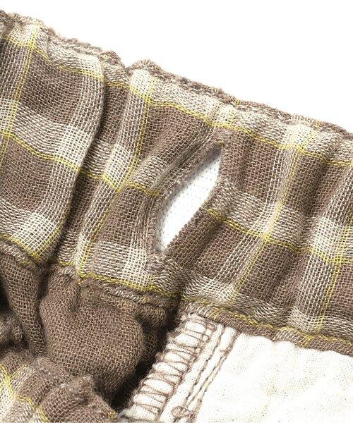 F.O.KIDS（エフオーキッズ）の「Wガーゼチェックタックパンツ 5分丈（その他パンツ・キッズ・ブラウン/ブルー/ベージュ/ブラック・90/130/100/110/95/120/80/140）」の12枚目の写真