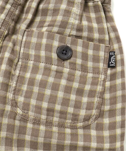 F.O.KIDS（エフオーキッズ）の「Wガーゼチェックタックパンツ 5分丈（その他パンツ・キッズ・ブラウン/ブルー/ベージュ/ブラック・90/130/100/110/95/120/80/140）」の14枚目の写真