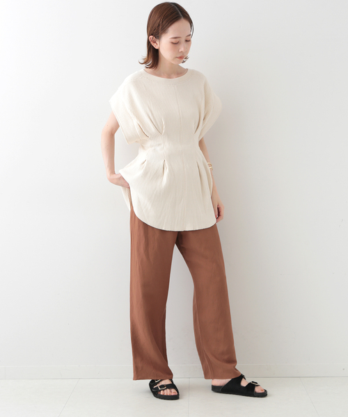 セール】【CLANE/クラネ】 YAKKO SLEEVE HEAVY リブカットソー（T