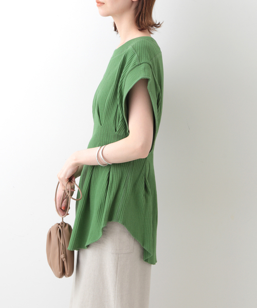 CLANE クラネYAKKO SLEEVE HEAVY リブカットソー セール】【CLANE/クラネ】 YAKKO SLEEVE HEAVY リブカットソー（T