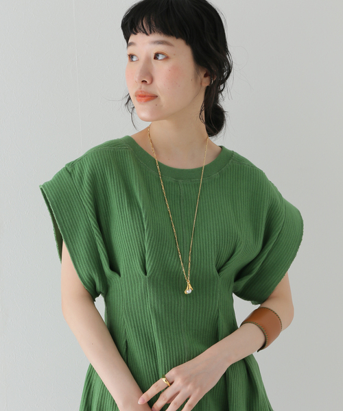 セール】【CLANE/クラネ】 YAKKO SLEEVE HEAVY リブカットソー（T