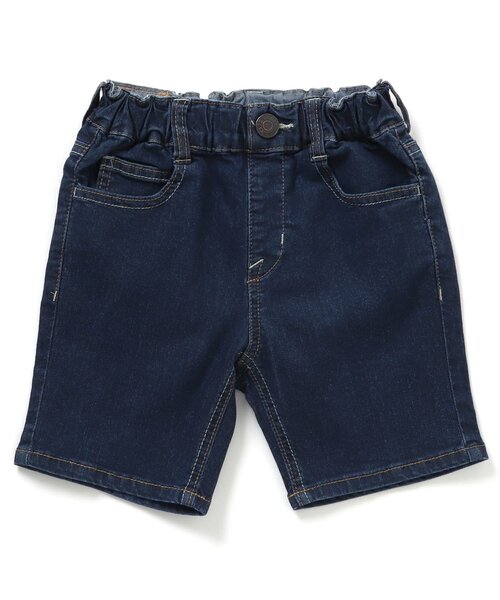 F.O.KIDS(エフオーキッズ)の「接触冷感デニムパンツ 5分丈(その他パンツ・キッズ・ネイビー/ブルー・90/100/110/120/80/130/95/140)」の1枚目の写真