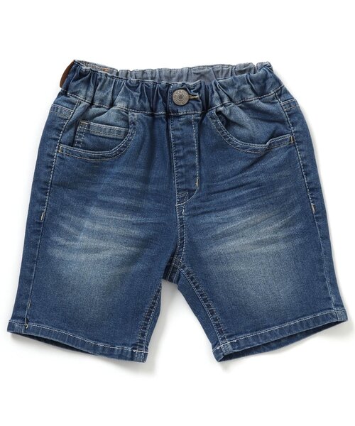 F.O.KIDS(エフオーキッズ)の「接触冷感デニムパンツ 5分丈(その他パンツ・キッズ・ネイビー/ブルー・90/100/110/120/80/130/95/140)」の2枚目の写真