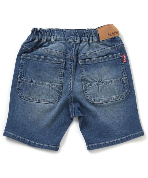 F.O.KIDS(エフオーキッズ)の「接触冷感デニムパンツ 5分丈(その他パンツ・キッズ・ネイビー/ブルー・90/100/110/120/80/130/95/140)」の3枚目の写真